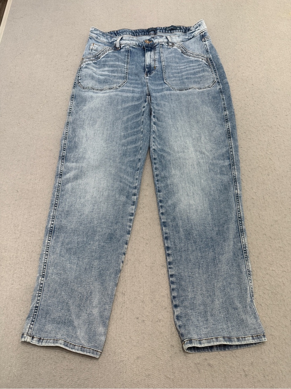 J.Jill High Rise Straight Leg Ankle Jeans Size 16R Light Wash